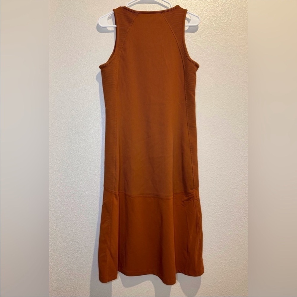 NWOT - Athleta Ribbed Sleeveless Midi Dress - Picture 3 of 4